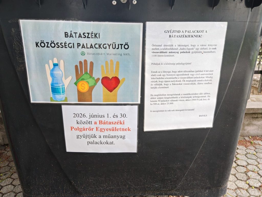 tolnamegyeihirek.hu - Közösségi palackgyűjtéssel támogatják a Bátaszéki Polgárőr Egyesületet