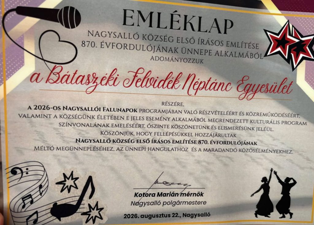tolnamegyeihirek.hu - Bátaszékiek is részesei voltak Nagysalló jubileumi ünnepének