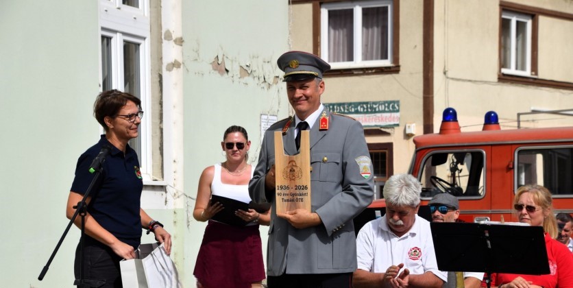 Kilencven éve a közösség szolgálatában: jubileumát ünnepelte a Gyönki Önkéntes Tűzoltó Egyesület